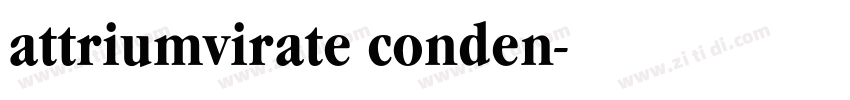 attriumvirate conden字体转换